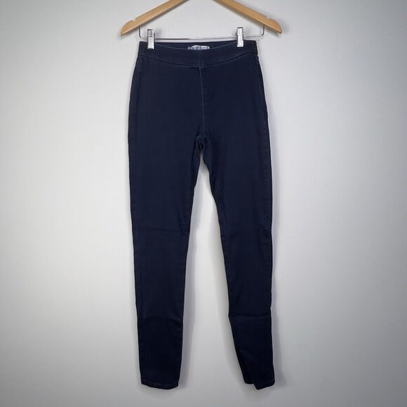 Jennifer Lopez JLO Womens Size 4L Mid Rise Stretch Pull On Jeggings Dark Wash - Picture 1 of 6